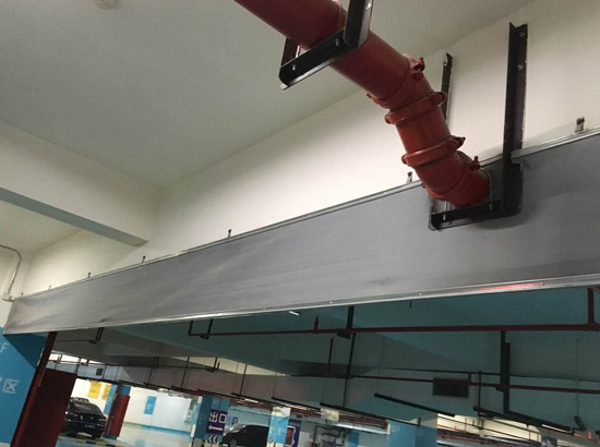 硅胶布挡烟垂壁